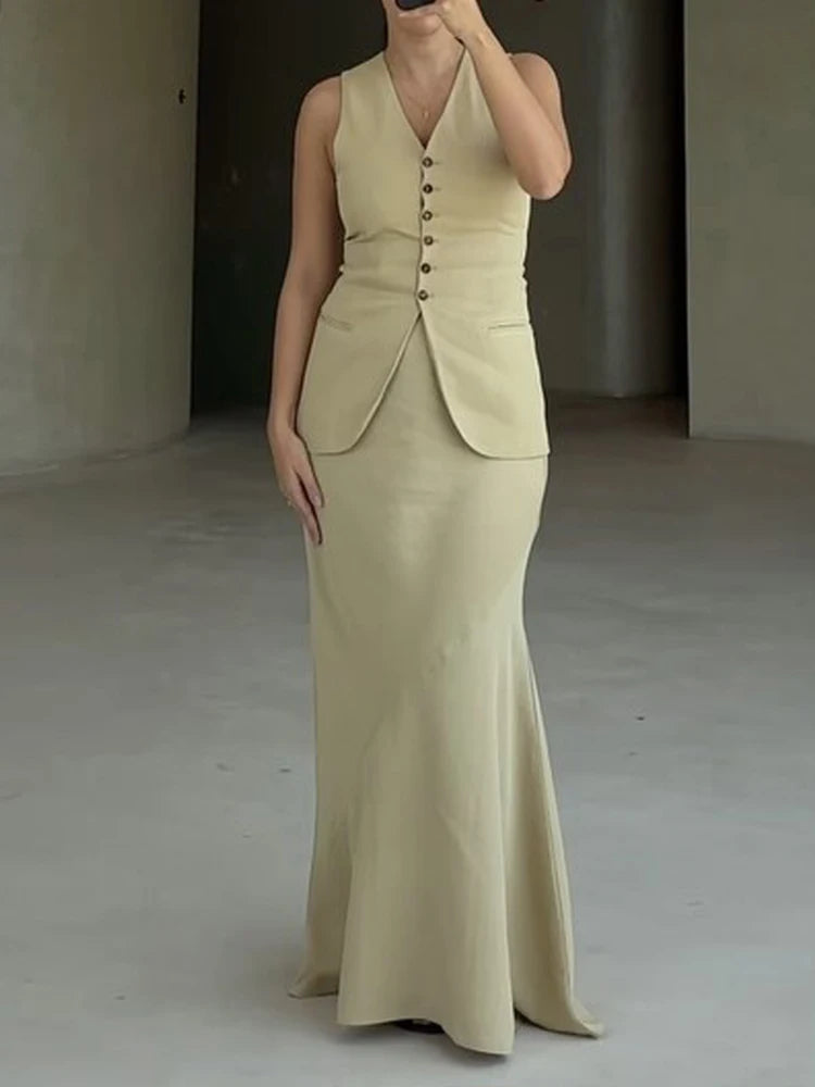 CitySeta Tailored Two-Piece Set – Polished Ease for Busy Days