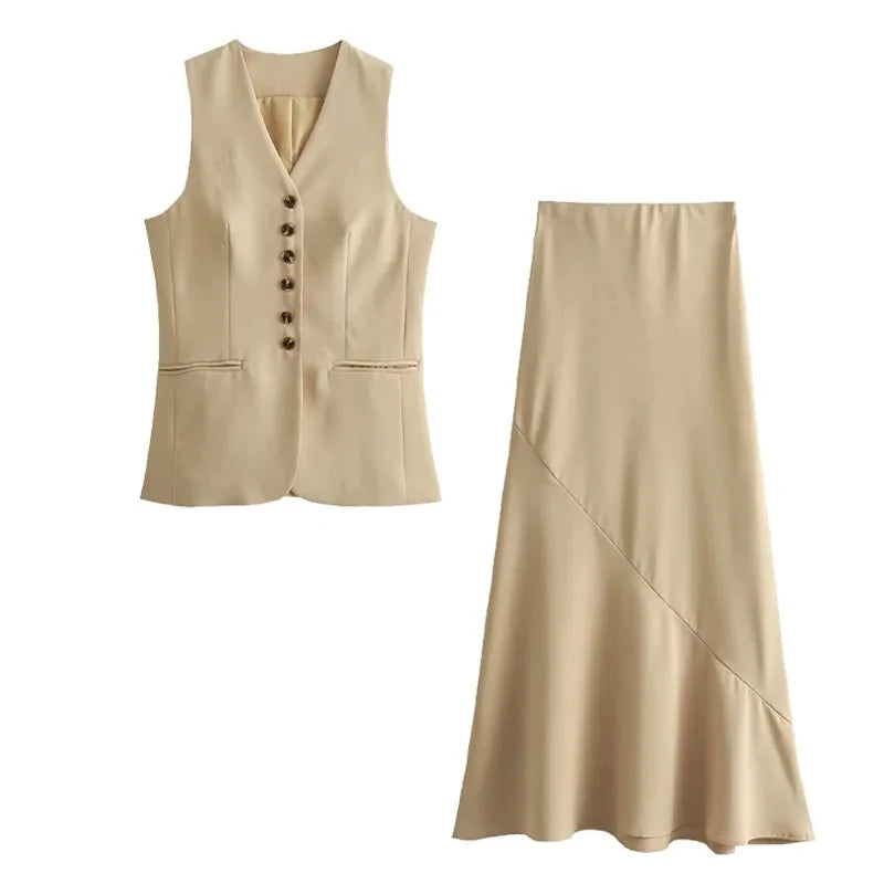CitySeta Tailored Two-Piece Set – Polished Ease for Busy Days